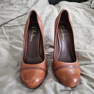 Cole Haan Women's Tan Leather Heels